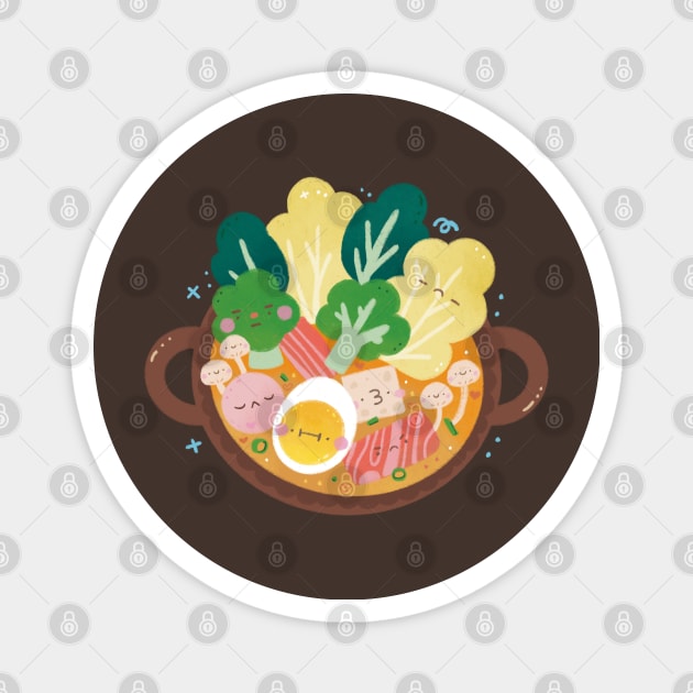 Hot Pot Magnet by Figberrytea